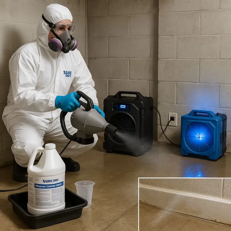 Sanitization and Odor Removal process in Acushnet Center, MA